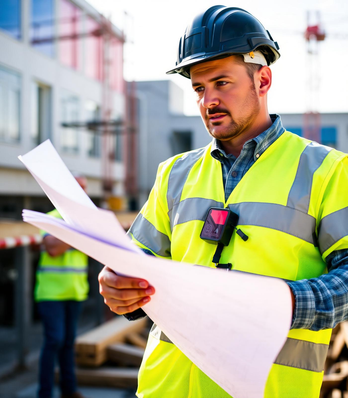 Contremaître sur un chantier