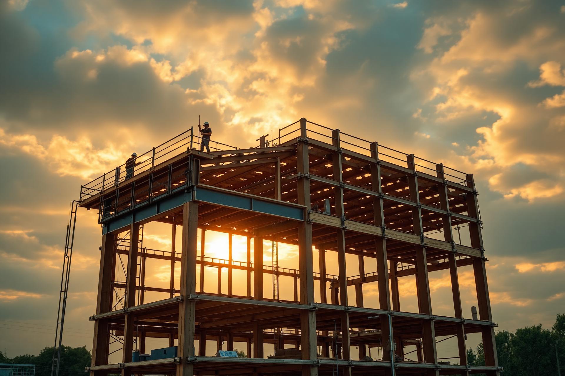 Chantier de construction commerciale
